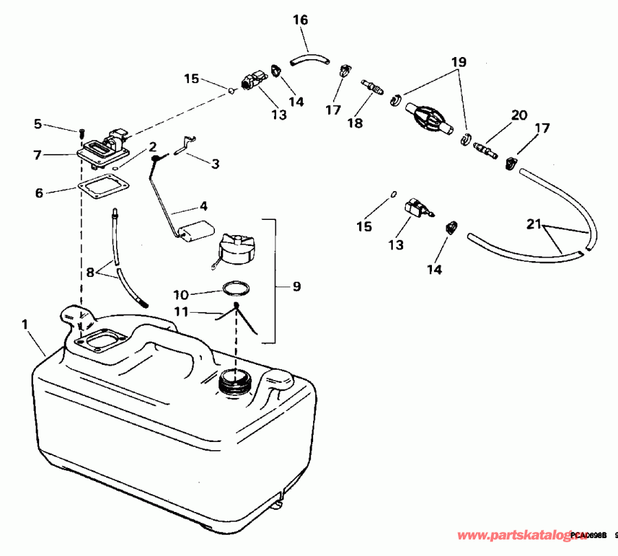����� ������� E48ESLEDC 1996  - 6 Gallon P/n 175303 / 6 ������ P / n 175303
