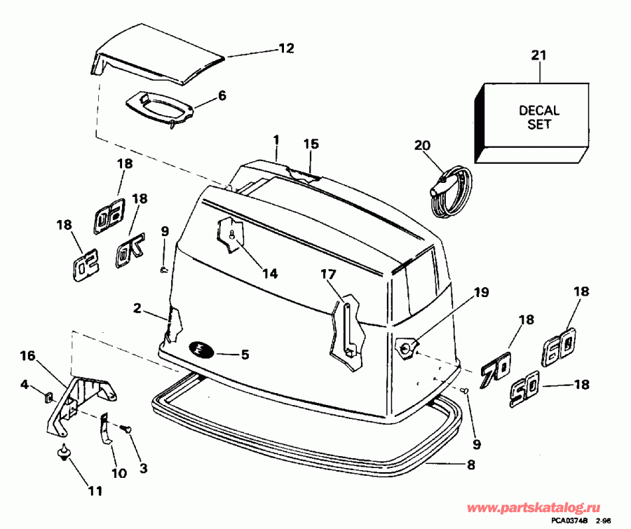 ��������� ����� Evinrude E50ELED 1996  - Evinrude / Evinrude