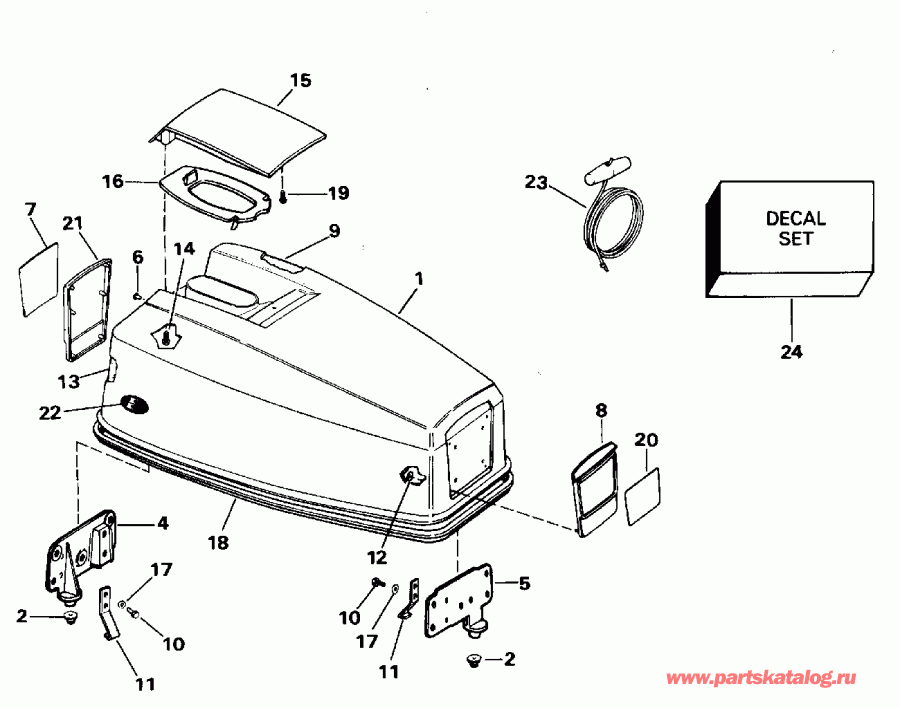 ��������� ������� E50JEDS 1996  - Evinrude 40