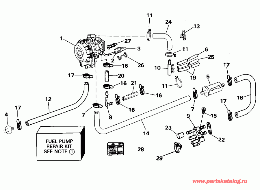 EVINRUDE E50JEDS 1996  - el Pump - el �����