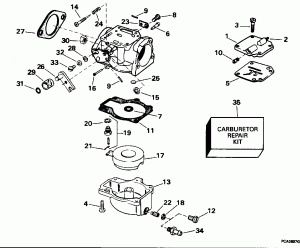 ���������� - All 55 Models, 40rw (Carburetor - All 55 Models, 40rw)