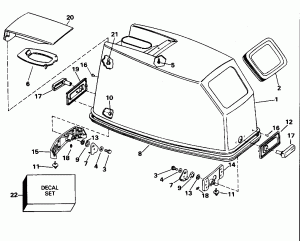 ������ ��������� (�����) - Evinrude (Engine Cover - Evinrude)