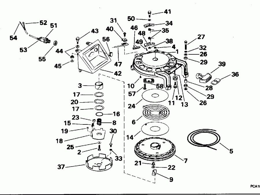 ��������� ��������� EVINRUDE E55RSLW 1996  - wind �������
