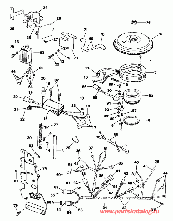  Evinrude E60TTLEDR 1996  - nition System