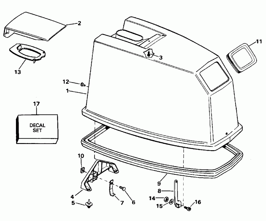  EVINRUDE E65RSLM 1996  - gine ������ - gine Cover
