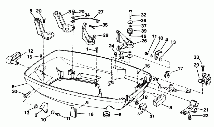 �������� ��������� ����� Evinrude E65RSLM 1996  - wer ������ ��������� (�����) - wer Engine Cover