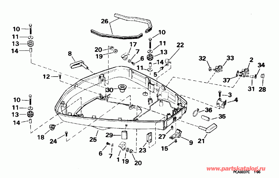 �������� ��������� ����� ������� E88MSLEDC 1996  - wer Engine Cover / wer ������ ��������� (�����)