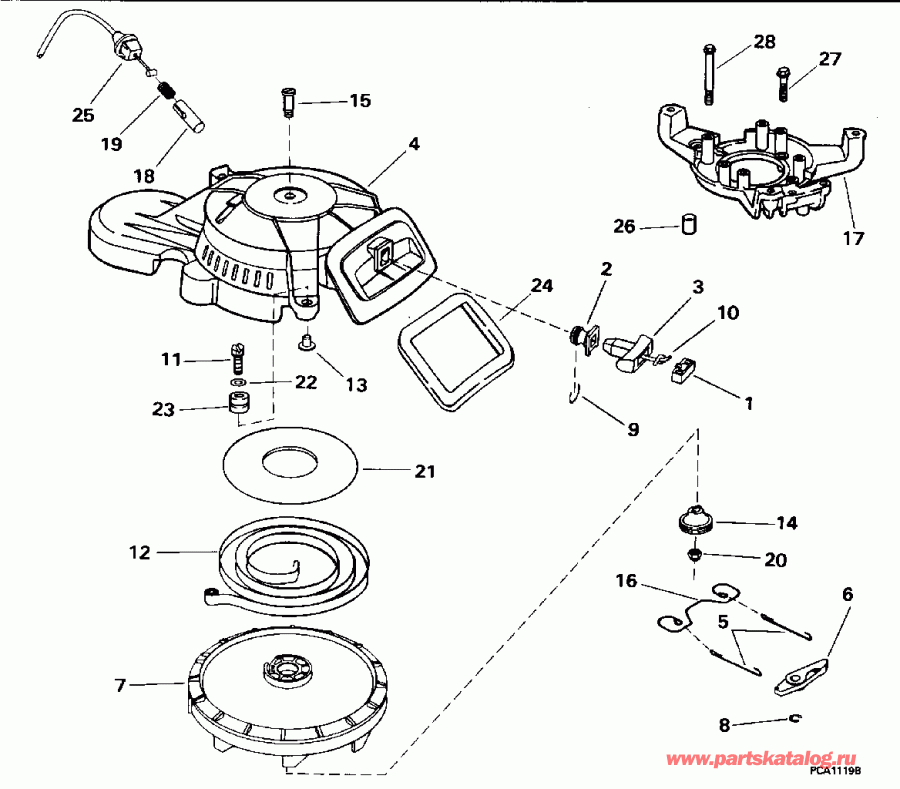��������� ����� Evinrude E8FRXEDC 1996  - wind Starter - wind �������