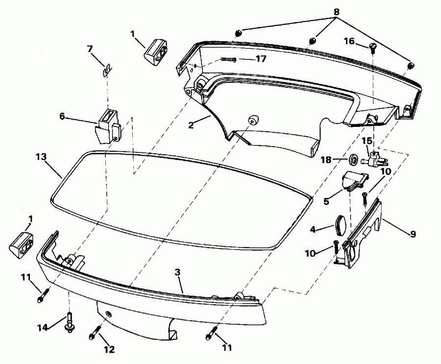 �������� ����� ������� E8SRLEDS 1996  - wer ������ ��������� (�����) / wer Engine Cover