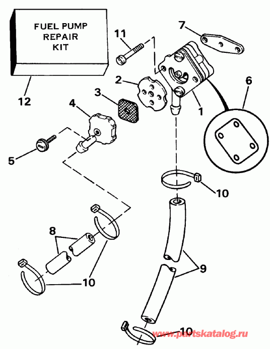  Evinrude E90ELEDR 1996  - ectric ������� & Solenoid / ectric Starter & Solenoid