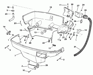 ������ ������ ��������� (Lower Engine Cover)