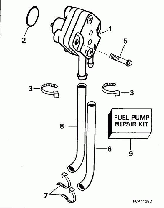 �������� ��������� ����� Evinrude HE10FDLEDC 1996  - el Pump - el �����
