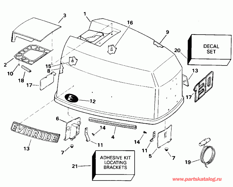 �������� ����� ������� HE130CXADA 1996  - Evinrude - Evinrude