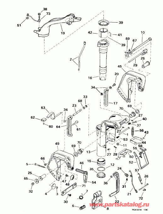 ��������� �������� ����� EVINRUDE HE15KCLN 1996  - dsection / dsection