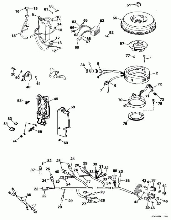 ��������� ��������� EVINRUDE HE35RMLEDC 1996  - Tnt / Tnt