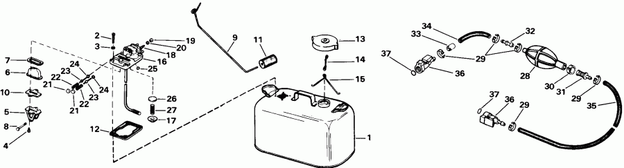�������� ��������� ����� EVINRUDE HE45RCLEDS 1996  - ankshaft & Piston / ank��� & �������