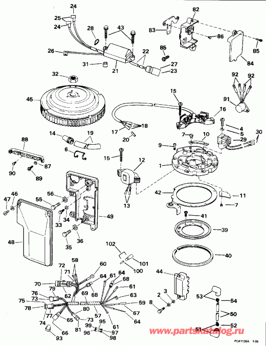 ��������� ����� Evinrude HE55WMLM 1996  - nition System / nition System