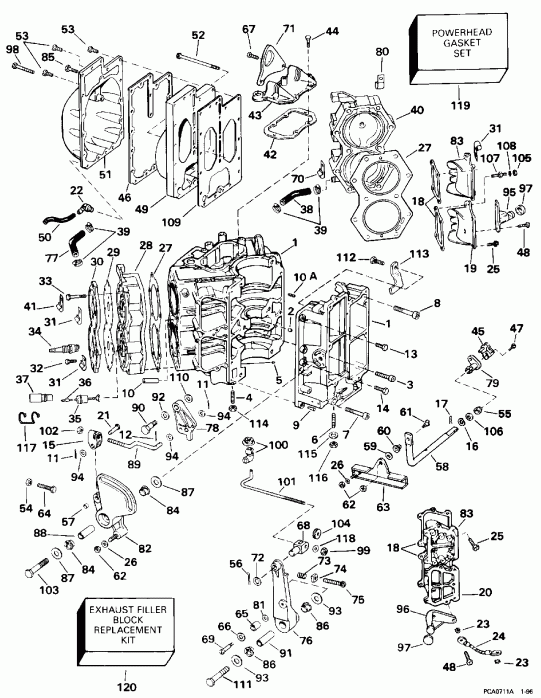 �������� ����� ������� HE90TXADA 1996  - linder & ������ ��������� / linder & Crankcase