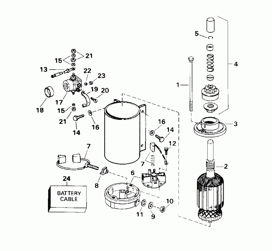�������� ����� ������� HE90TXADA 1996  - ectric Starter & Solenoid / ectric ������� & Solenoid