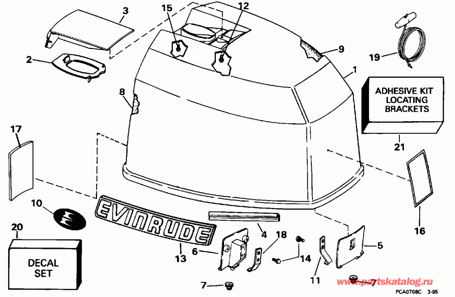 �������� ��������� ����� Evinrude HE90TXADA 1996  - Evinrude / Evinrude