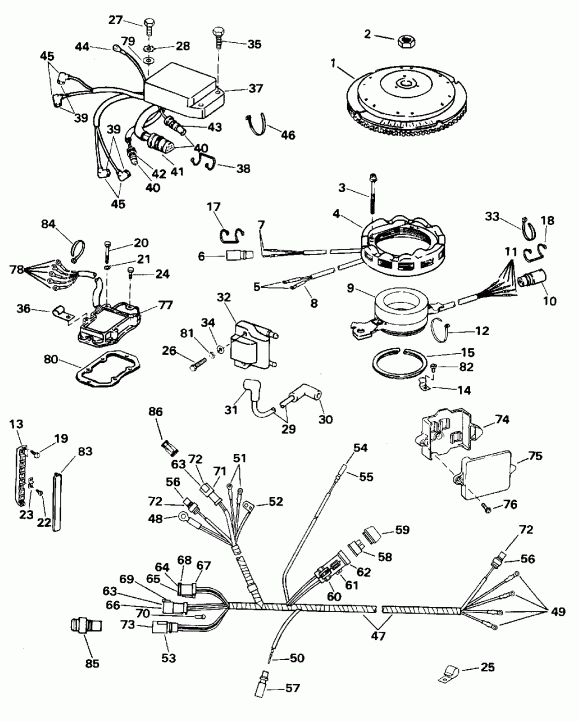 ��������� ����� EVINRUDE SE100WTPLM 1996  - nition System
