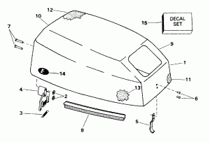 ������ ��������� (�����) - Evinrude (Engine Cover - Evinrude)