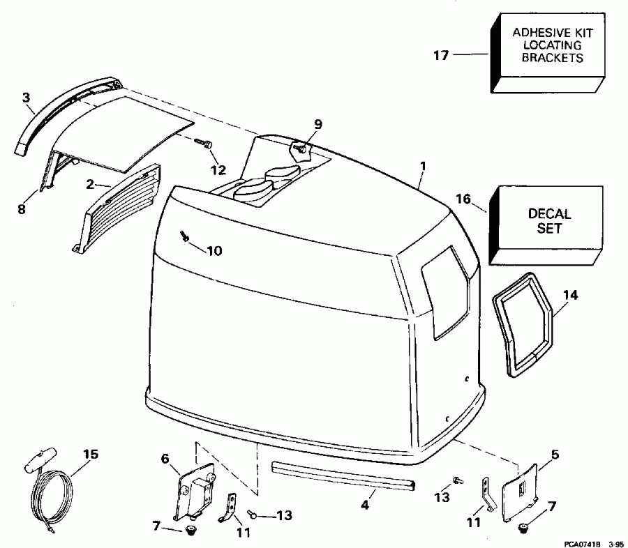  Evinrude SE125RWYV 1996  - gine ������ - gine Cover