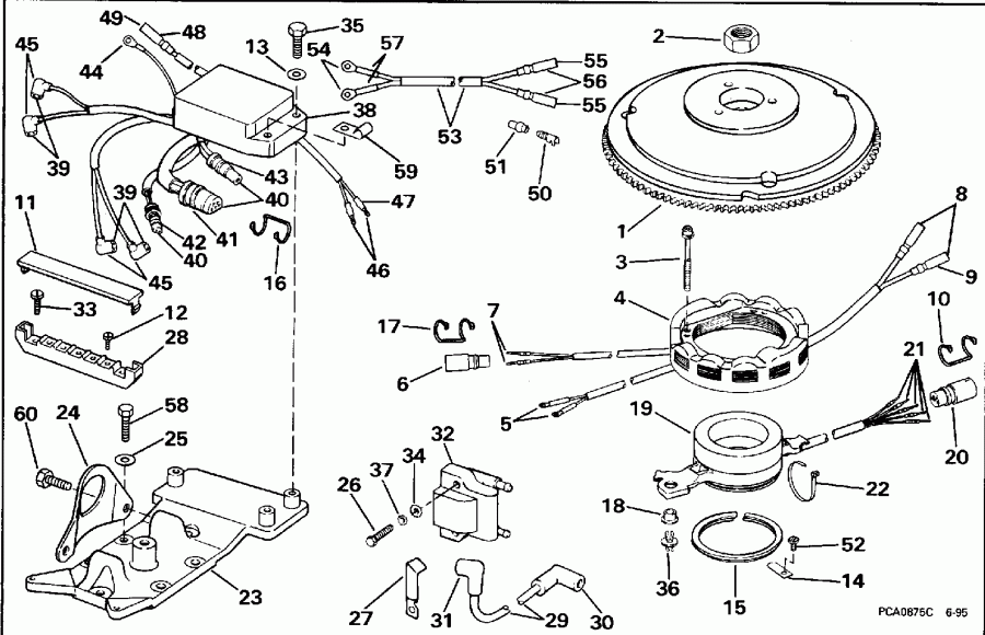 ��������� �������� ����� Evinrude SE125RWYV 1996  - nition System / nition System