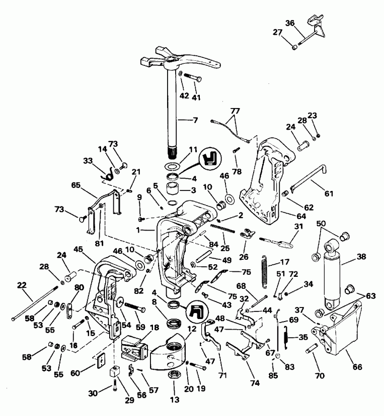 �������� ��������� ����� Evinrude SE125RWYV 1996  - ern � ���������� ���������