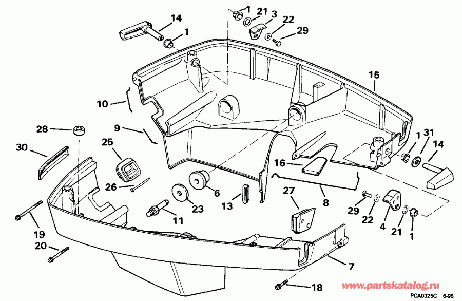  ������� SE125WTPXV 1996  - wer Engine Cover / wer ������ ��������� (�����)