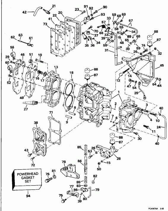 ����� ������� SE150WTPLB 1996  - wer Trim / tilt ��������� / wer Trim/tilt Electrical