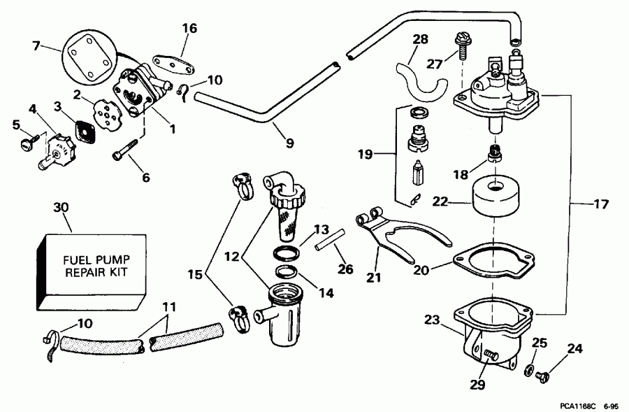 ��������� Evinrude SE15RPG 1996  - 15kc Models Only - 15kc Models Only