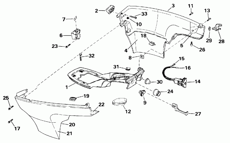 ��������� EVINRUDE SE15RPG 1996  - wer Engine Cover / wer ������ ��������� (�����)