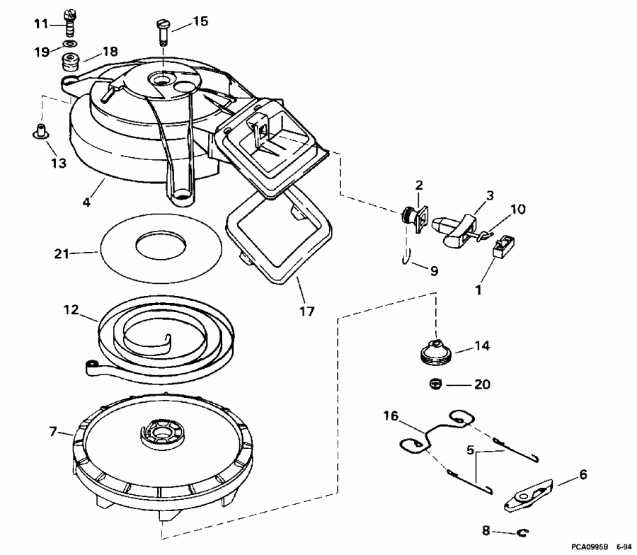 ����� EVINRUDE SE15RPLG 1996  - wind ������� - wind Starter
