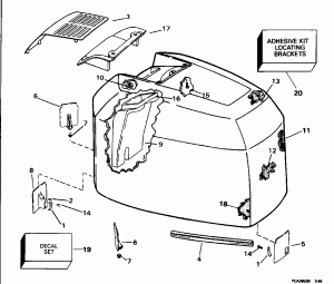 ������ ��������� (�����) - Evinrude (Engine Cover - Evinrude)