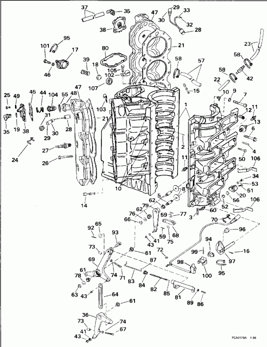  ������� SE200WTPXA 1996  - linder & Crankcase