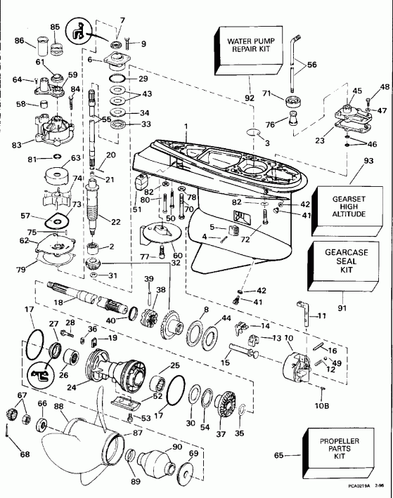 Evinrude SE200WTPXA 1996  - arcase - arcase
