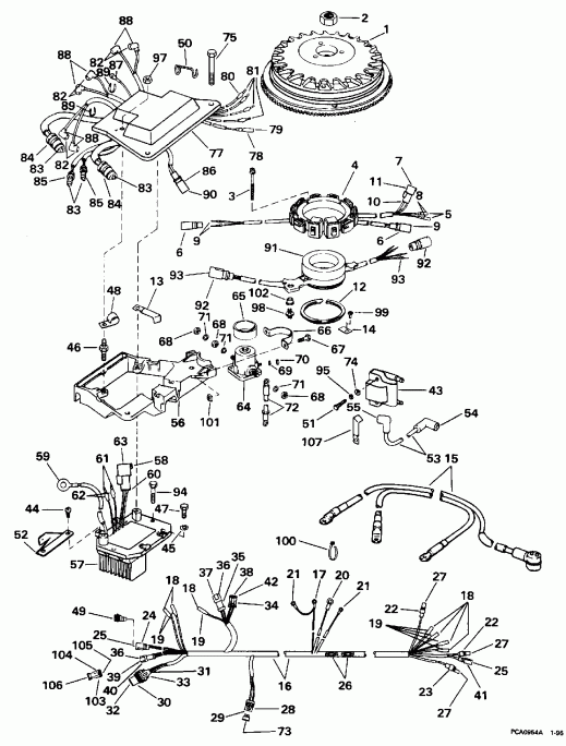  Evinrude SE200WTPXA 1996  - nition System / nition System