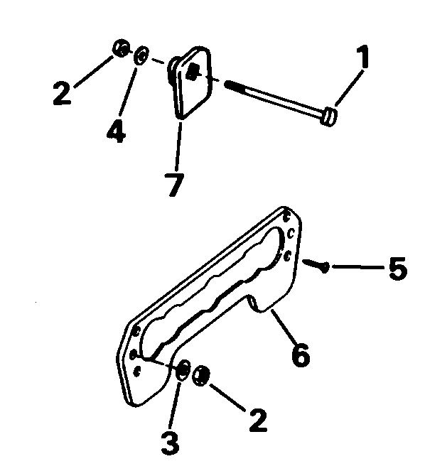�������� ��������� ����� Evinrude SE40RPLH 1996  - ansom ��������� Kit / ansom Mount Kit
