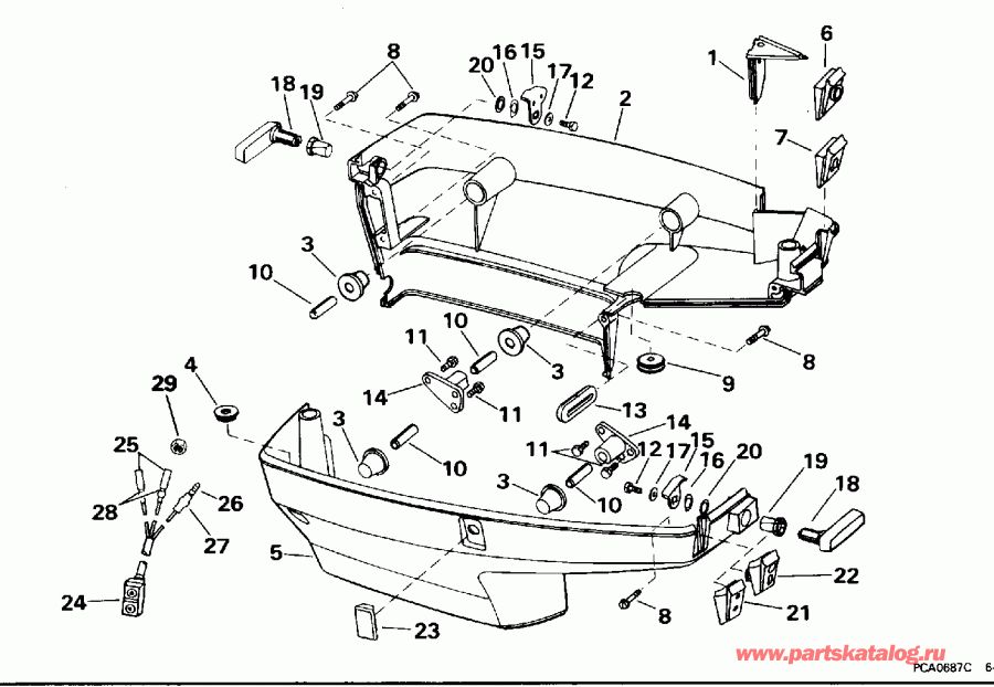 ����� EVINRUDE SE50TLEDS 1996  - wer ������ ��������� (�����) - wer Engine Cover