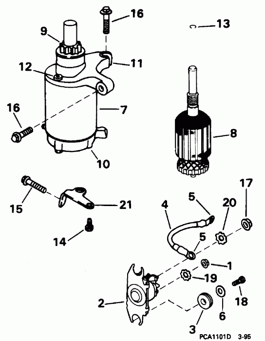 ��������� �������� ����� EVINRUDE SE65RSYM 1996  - take ��������� � Air ��������� / take Manifold And Air Silencer