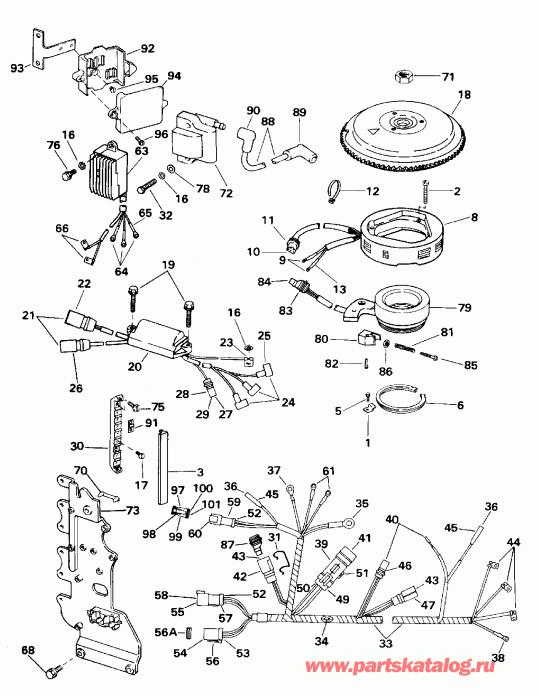 �������� ����� EVINRUDE SE65WMLM 1996  - nition System - nition System