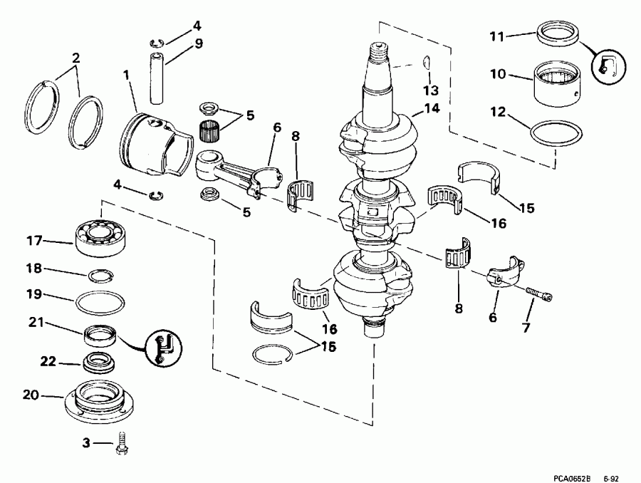��������� �������� ����� Evinrude SE65WMYM 1996  - ank��� & �������