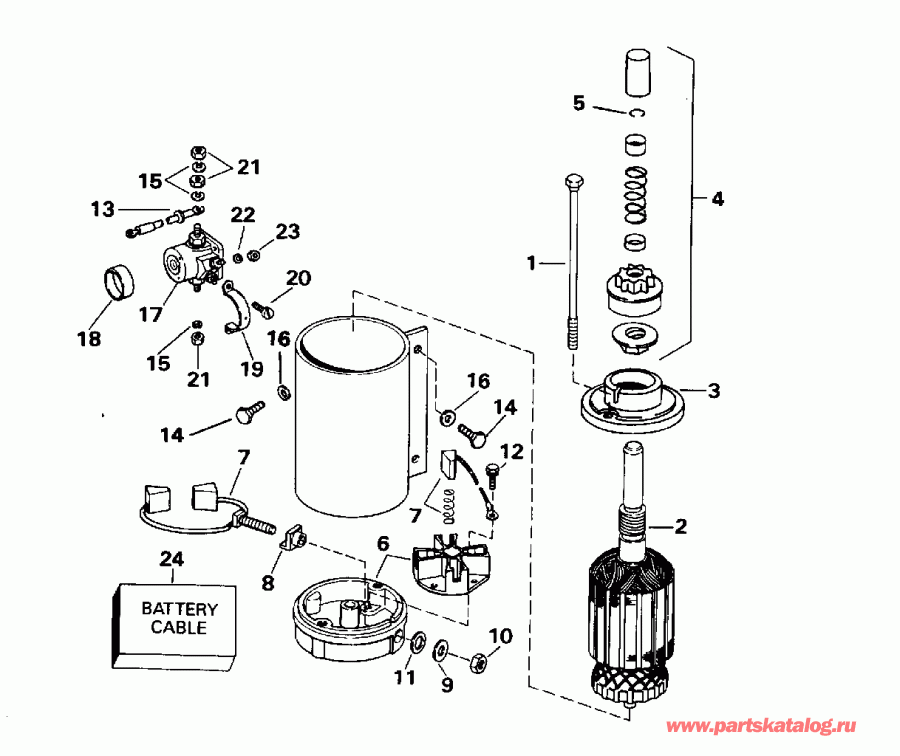  Evinrude SE65WMYM 1996  - ectric Starter - ectric �������