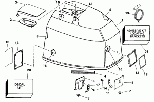 ������ ��������� (�����) - Evinrude (Engine Cover - Evinrude)