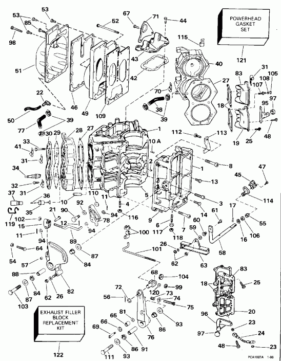 ����� ������� XE88TSLEDR 1996  - linder & ������ ��������� / linder & Crankcase