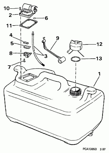 ��������� ��������� Evinrude BE10FPXEUR 1997  - 6 ������