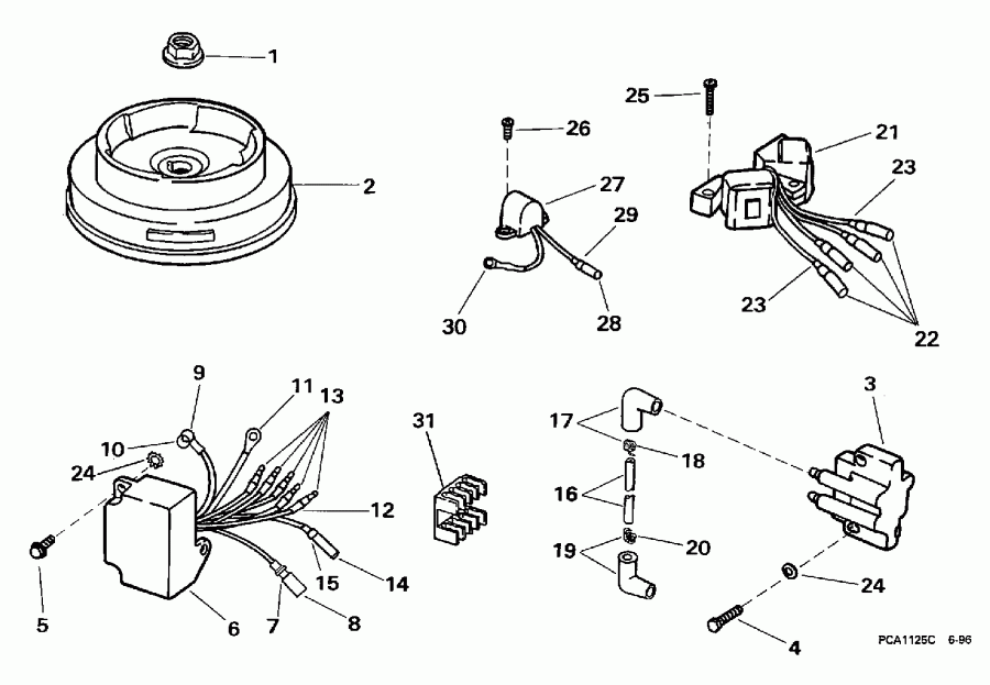 ��������� �������� ����� Evinrude BE10FWEUR 1997  - Rope