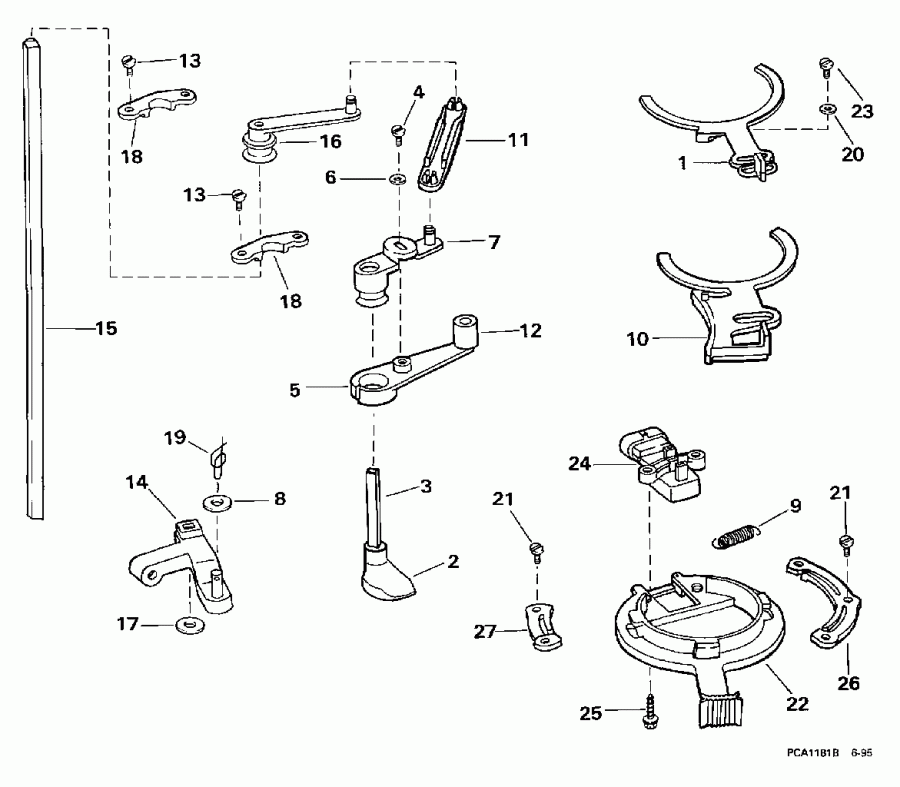 �������� ��������� ����� ������� BE115ELEUA 1997  - rottle Linkage - rottle ��������� ��������