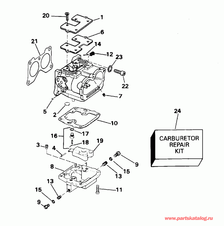 ��������� ����� EVINRUDE BE115GLEUC 1997  - el ��������� & Components